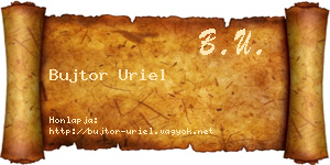 Bujtor Uriel névjegykártya